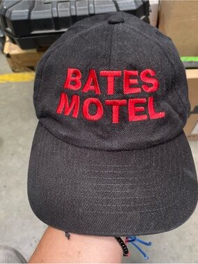 Vintage 1980s Bates Motel Cast & Crew Promo Horror (RARE) Cap Hat